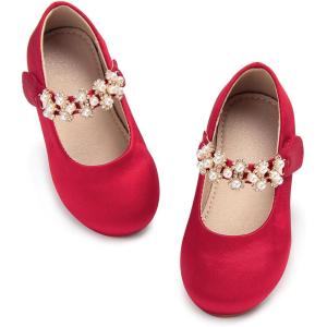 image:imageOtter MOMO ToddlerLittle Girls Mary Jane Ballerina Flats Shoes Slipon School Party Dress ShoesDf28red