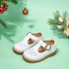 image:imageOtter MOMO Toddler Little Girls Oxford Shoes Mary Jane Flat TStrap School Uniform Party Dress ShoesD750white