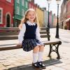 image:imageOtter MOMO Toddler Little Girls Oxford Shoes Mary Jane Flat TStrap School Uniform Party Dress ShoesD757black