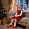 image:imageOtter MOMO Toddler Little Girls Oxford Shoes Mary Jane Flat TStrap School Uniform Party Dress ShoesD758red