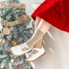 image:imageOtter MOMO Toddler Little Girls Oxford Shoes Mary Jane Flat TStrap School Uniform Party Dress ShoesD758white