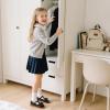 image:imageOtter MOMO Toddler Little Girls Oxford Shoes Mary Jane Flat TStrap School Uniform Party Dress ShoesD760black