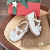 image:imageOtter MOMO Toddler Little Girls Oxford Shoes Mary Jane Flat TStrap School Uniform Party Dress ShoesD760white