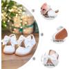 image:imageOtter MOMO Toddler Little Girls Oxford Shoes Mary Jane Flat TStrap School Uniform Party Dress ShoesD761white