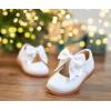 image:imageOtter MOMO Toddler Little Girls Oxford Shoes Mary Jane Flat TStrap School Uniform Party Dress ShoesD761white