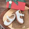 image:imageOtter MOMO Toddler Little Girls Oxford Shoes Mary Jane Flat TStrap School Uniform Party Dress ShoesD763white
