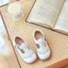 image:imageOtter MOMO Toddler Little Girls Oxford Shoes Mary Jane Flat TStrap School Uniform Party Dress ShoesD764white