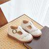 image:imageOtter MOMO Toddler Little Girls Oxford Shoes Mary Jane Flat TStrap School Uniform Party Dress ShoesD764white