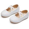 image:imageOtter MOMO Toddler Little Girls Princess Shoes Mary Jane Ballerina Flats Flower Girl Dress ShoesD737white