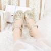 image:imageOtter MOMO Toddler Little Girls Princess Shoes Mary Jane Ballerina Flats Flower Girl Dress ShoesDf01gold