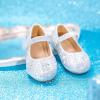 image:imageOtter MOMO Toddler Little Girls Princess Shoes Mary Jane Ballerina Flats Flower Girl Dress ShoesDf01silver