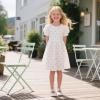 image:imageOtter MOMO Toddler Little Girls Princess Shoes Mary Jane Ballerina Flats Flower Girl Dress ShoesDf24white