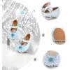 image:imageOtter MOMO Toddler Little Girls Princess Shoes Mary Jane Ballerina Flats Flower Girl Dress ShoesDf32blue