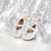 image:imageOtter MOMO Toddler Little Girls Princess Shoes Mary Jane Ballerina Flats Flower Girl Dress ShoesDf32white
