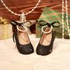 image:imageOtter MOMO Toddler Little Girls Princess Shoes Mary Jane Ballerina Flats Flower Girl Dress ShoesDf34black