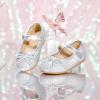 image:imageOtter MOMO Toddler Little Girls Princess Shoes Mary Jane Ballerina Flats Flower Girl Dress ShoesDf35silver