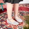 image:imageOtter MOMO ToddlerLittle Girls Mary Jane Ballerina Flats Shoes Slipon School Party Dress ShoesD321silver