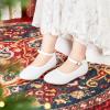 image:imageOtter MOMO ToddlerLittle Girls Mary Jane Ballerina Flats Shoes Slipon School Party Dress ShoesD321white
