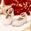 image:imageOtter MOMO ToddlerLittle Girls Mary Jane Ballerina Flats Shoes Slipon School Party Dress ShoesD321white