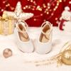 image:imageOtter MOMO ToddlerLittle Girls Mary Jane Ballerina Flats Shoes Slipon School Party Dress ShoesD321white