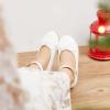 image:imageOtter MOMO ToddlerLittle Girls Mary Jane Ballerina Flats Shoes Slipon School Party Dress ShoesD753white