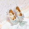 image:imageOtter MOMO ToddlerLittle Girls Mary Jane Ballerina Flats Shoes Slipon School Party Dress ShoesD754silver