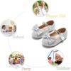 image:imageOtter MOMO ToddlerLittle Girls Mary Jane Ballerina Flats Shoes Slipon School Party Dress ShoesD754silver
