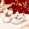 image:imageOtter MOMO ToddlerLittle Girls Mary Jane Ballerina Flats Shoes Slipon School Party Dress ShoesD755white