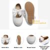image:imageOtter MOMO ToddlerLittle Girls Mary Jane Ballerina Flats Shoes Slipon School Party Dress ShoesD755white