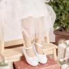 image:imageOtter MOMO ToddlerLittle Girls Mary Jane Ballerina Flats Shoes Slipon School Party Dress ShoesDf06white