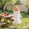 image:imageOtter MOMO ToddlerLittle Girls Mary Jane Ballerina Flats Shoes Slipon School Party Dress ShoesDf701white