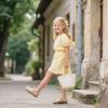 image:imageOtter MOMO ToddlerLittle Girls Mary Jane Ballerina Flats Shoes Slipon School Party Dress ShoesDh24gold
