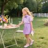image:imageOtter MOMO ToddlerLittle Girls Mary Jane Ballerina Flats Shoes Slipon School Party Dress ShoesDh24purple