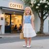 image:imageOtter MOMO ToddlerLittle Girls Mary Jane Ballerina Flats Shoes Slipon School Party Dress ShoesDh24white