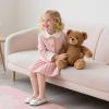 image:imageOtter MOMO ToddlerLittle Girls Mary Jane Ballerina Flats Shoes Slipon School Party Dress ShoesDh25white