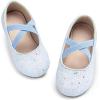 image:imageOtter MOMO Toddler Little Girls Princess Shoes Mary Jane Ballerina Flats Flower Girl Dress ShoesD737light Blue