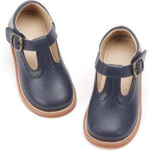 image:imageOtter MOMO Toddler Little Girls Oxford Shoes Mary Jane Flat TStrap School Uniform Party Dress ShoesD730blue