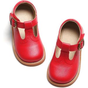 image:imageOtter MOMO Toddler Little Girls Oxford Shoes Mary Jane Flat TStrap School Uniform Party Dress ShoesD730red