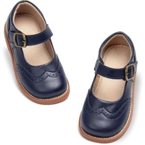 image:imageOtter MOMO Toddler Little Girls Oxford Shoes Mary Jane Flat TStrap School Uniform Party Dress ShoesD762navy Blue