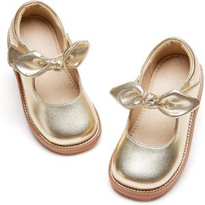 image:imageOtter MOMO Toddler Little Girls Oxford Shoes Mary Jane Flat TStrap School Uniform Party Dress ShoesD763gold