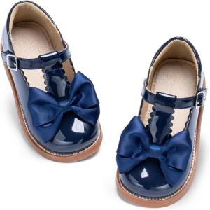 image:imageOtter MOMO Toddler Little Girls Oxford Shoes Mary Jane Flat TStrap School Uniform Party Dress ShoesD766navy Blue