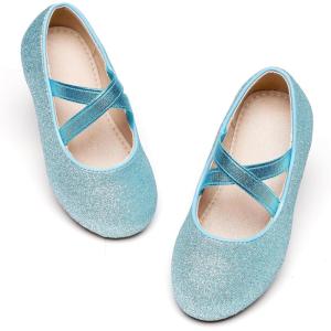 image:imageOtter MOMO Toddler Little Girls Princess Shoes Mary Jane Ballerina Flats Flower Girl Dress ShoesD737blue