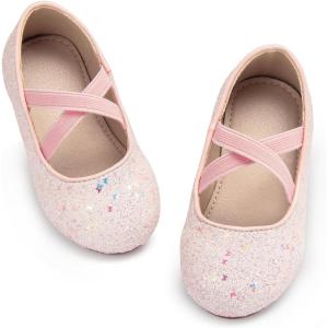 image:imageOtter MOMO Toddler Little Girls Princess Shoes Mary Jane Ballerina Flats Flower Girl Dress ShoesD737light Pink