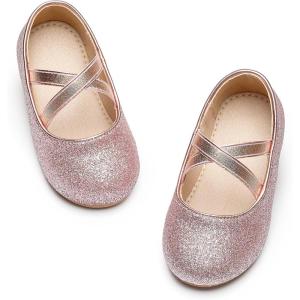 image:imageOtter MOMO Toddler Little Girls Princess Shoes Mary Jane Ballerina Flats Flower Girl Dress ShoesD737pink