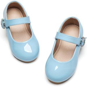 image:imageOtter MOMO Toddler Little Girls Princess Shoes Mary Jane Ballerina Flats Flower Girl Dress ShoesDf23blue