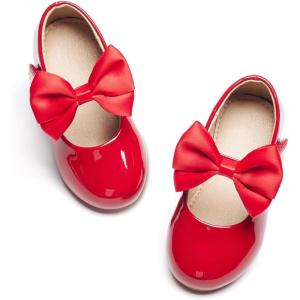 image:imageOtter MOMO Toddler Little Girls Princess Shoes Mary Jane Ballerina Flats Flower Girl Dress ShoesDf24red