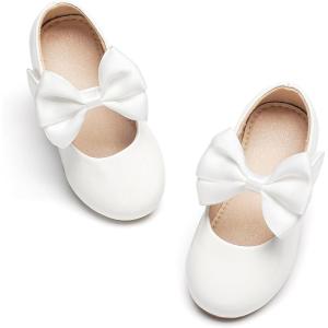 image:imageOtter MOMO Toddler Little Girls Princess Shoes Mary Jane Ballerina Flats Flower Girl Dress ShoesDf24white