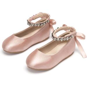 image:imageOtter MOMO Toddler Little Girls Princess Shoes Mary Jane Ballerina Flats Flower Girl Dress ShoesDf25pink