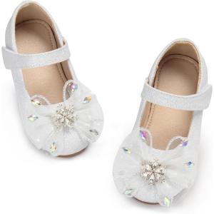 image:imageOtter MOMO Toddler Little Girls Princess Shoes Mary Jane Ballerina Flats Flower Girl Dress ShoesDf32white