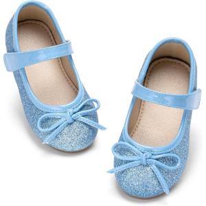 image:imageOtter MOMO Toddler Little Girls Princess Shoes Mary Jane Ballerina Flats Flower Girl Dress ShoesDf35blue